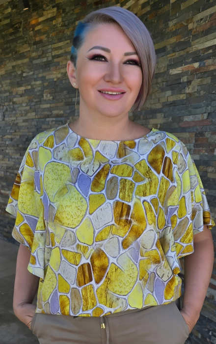 Bluza 413 imprimeu galben Anesia [2]