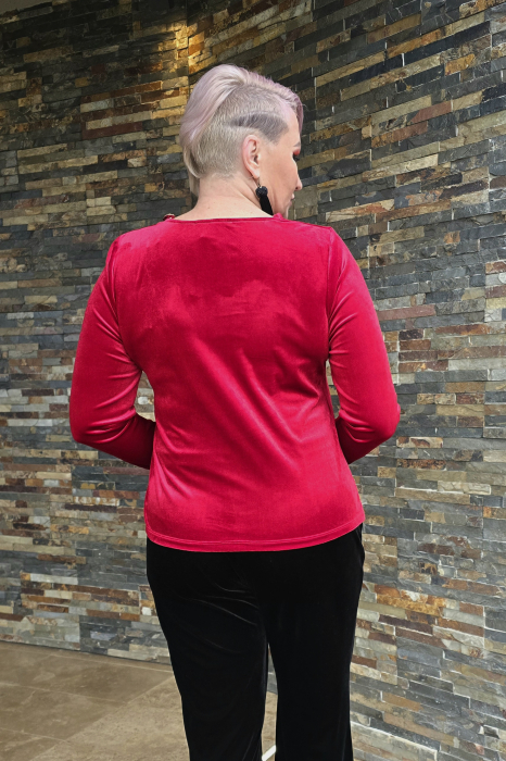 Bluza 422 rosie catifea Anesia [5]
