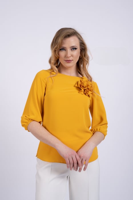 Bluza 4328 galbena La Donna