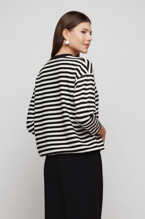Bluza 5058 dungi alb negru Mizar [3]