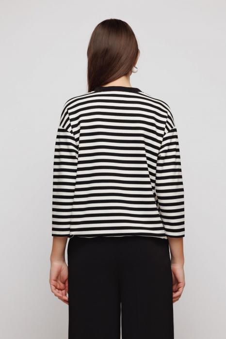 Bluza 5058 dungi alb negru Mizar [5]