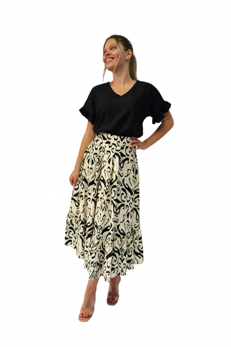 Bluza 5117 vascoza neagra La Donna [3]