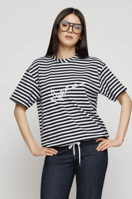 Bluza 5258 alb negru Mizar [5]