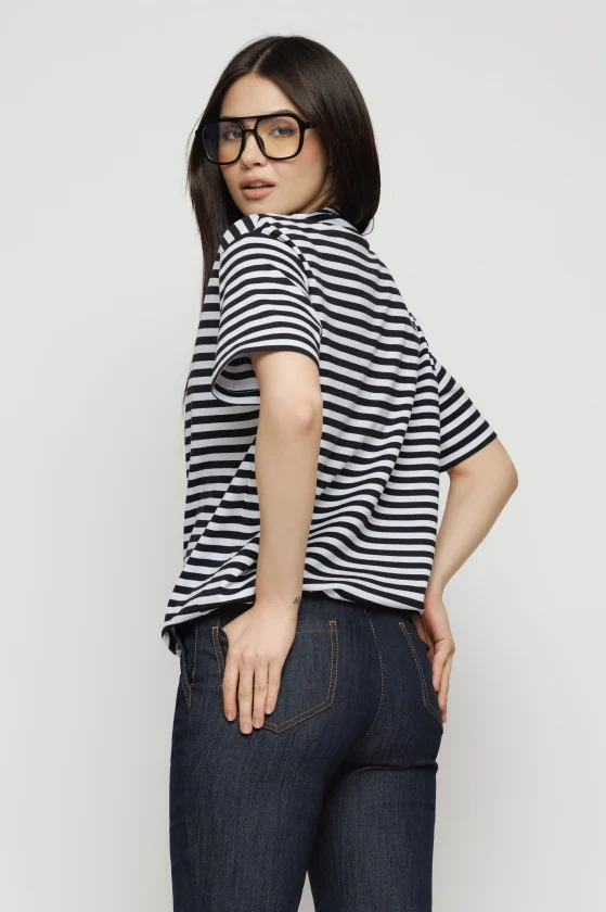 Bluza 5258 alb negru Mizar [4]