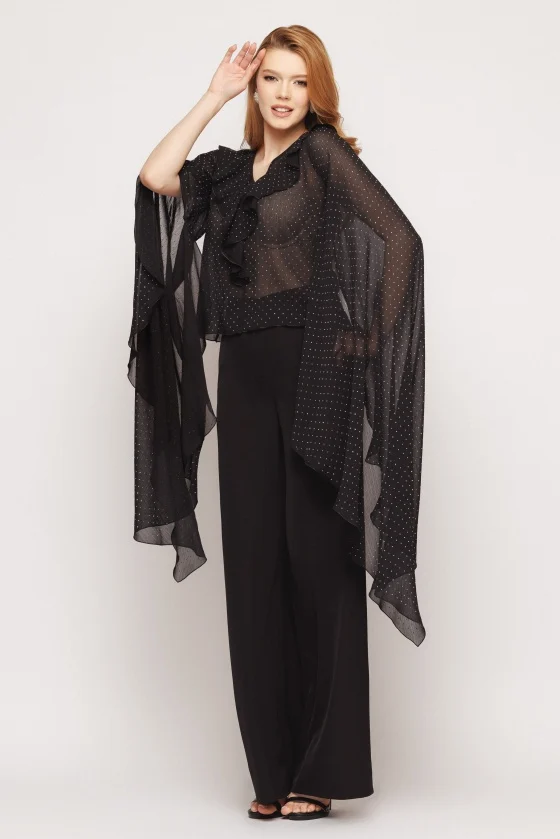Bluza 5286 neagra strasuri Mizar [3]