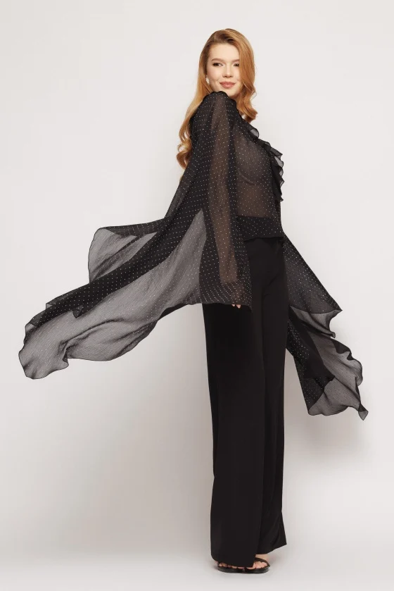 Bluza 5286 neagra strasuri Mizar [4]