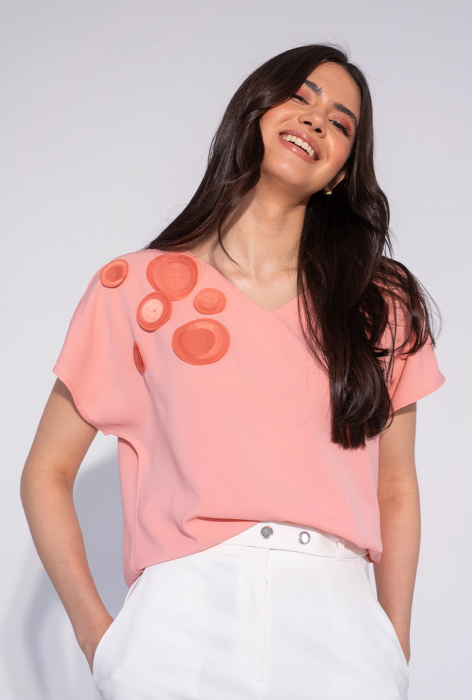 Bluza Bianka somon Hermosa [2]