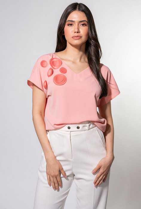 Bluza Bianka somon Hermosa [3]
