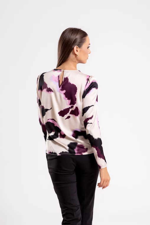 Bluza C4432 imprimata roz Caramel [5]