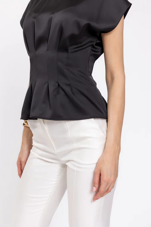 Bluza C4634 satin neagra Caramel [3]