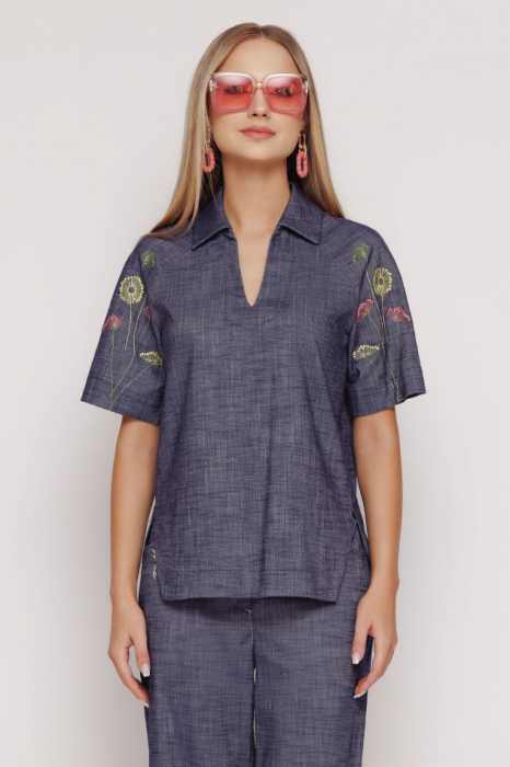 Bluza US4MZ4171 bleumarin Mizar [2]