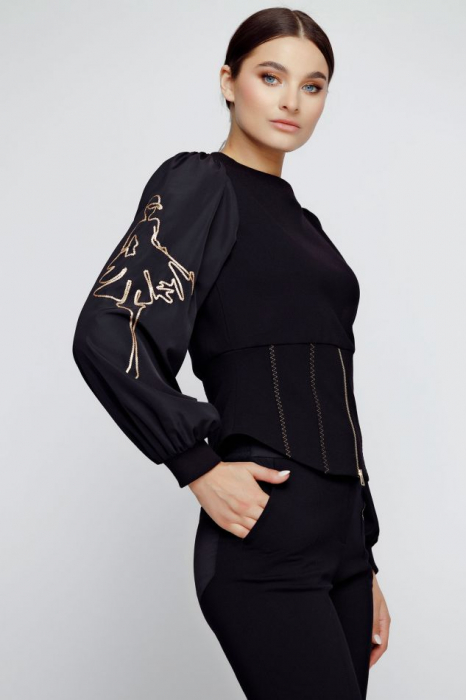 Bluza US5MZ3272 neagra Mizar [3]
