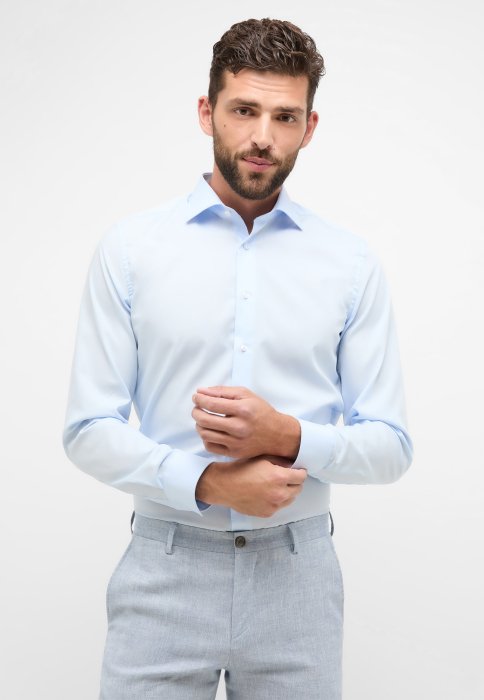 Camasa blue, slim fit, pentru barbati, 100% bumbac, maneca lunga, model 1100/10 F170 Eterna [1]