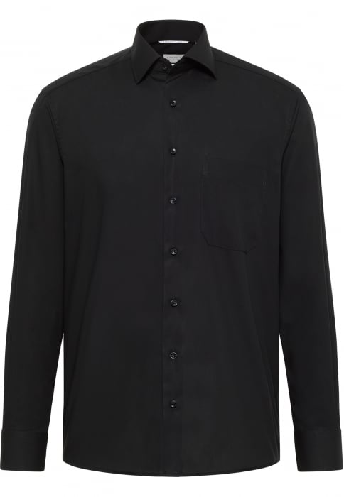 Camasa neagra, confort fit, pentru barbati, 100% bumbac, maneca lunga, model 1100/39 E19K Eterna 47 [5]