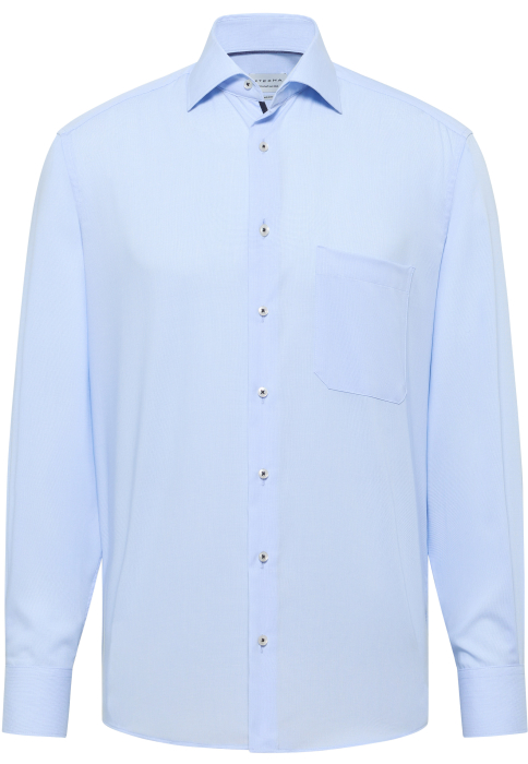 Camasa bleu, confort fit, pentru barbati,  42% bumbac si 58% lyocell , maneca lunga, model  1364/12 E19K Eterna [2]