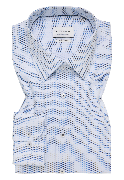Camasa imprimata, modern fit, pentru barbati, 100% bumbac, maneca lunga, model 1393/14 XP71 Eterna [6]