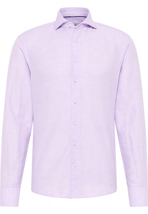 Camasa in lavanda, slim fit, pentru barbati, 59% bumbac 41% in, maneca lunga, model 2355/90 FS82 Eterna [5]