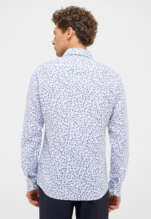 Camasa bleu, slim fit, pentru barbati, 59% bumbac 41% in, maneca lunga, model 2606/14 FS82 Eterna [3]