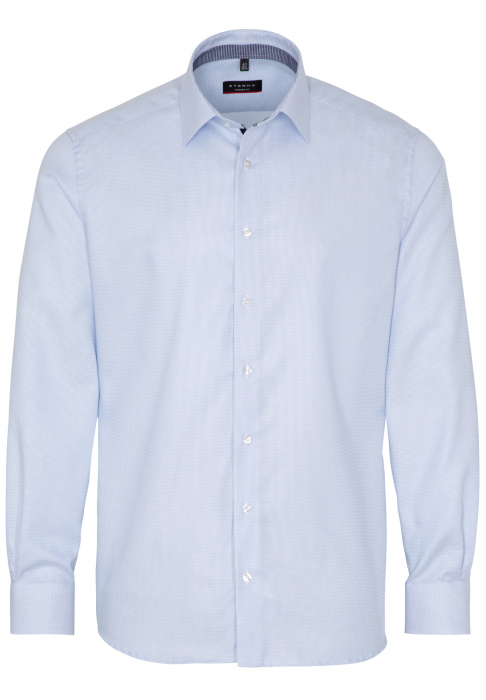 Camasa albastra, modern fit, pentru barbati, 100% bumbac, maneca lunga, model 3116/12 X94P Eterna [5]