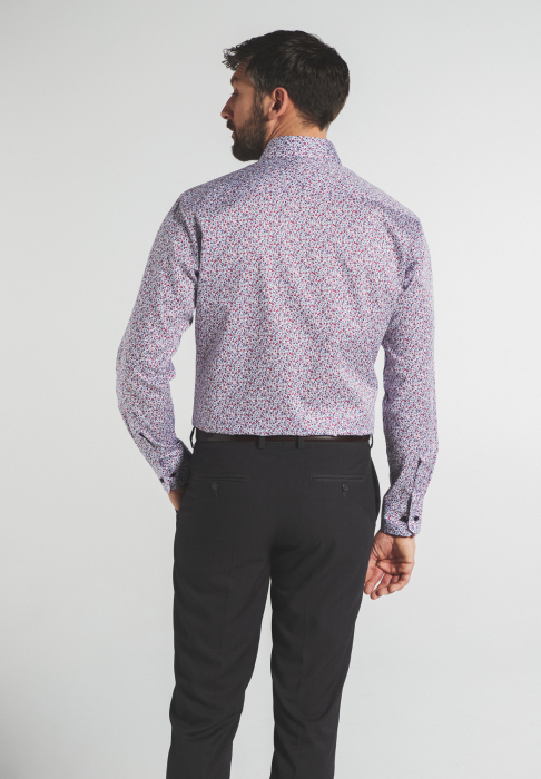 Camasa imprimata, modern fit, pentru barbati, 100% bumbac, maneca lunga, model 3423/55 X17V Eterna [3]