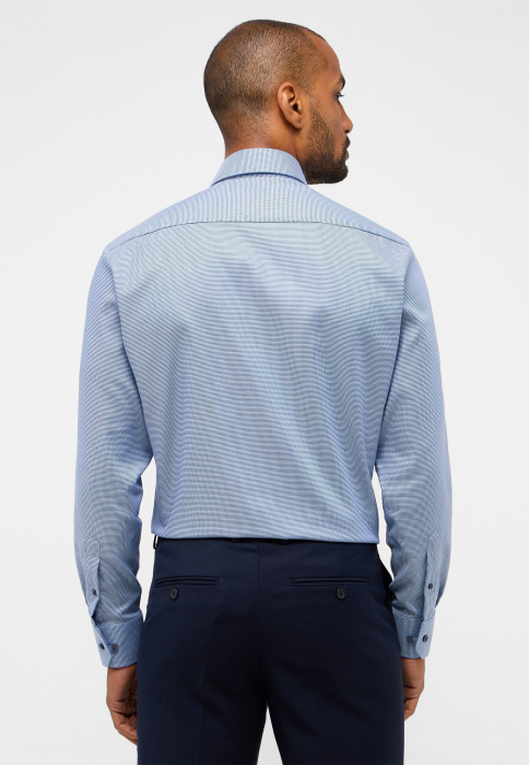 Camasa bleu, modern fit, pentru barbati, 100% bumbac, maneca lunga, model 4158/14 X19K Eterna [2]