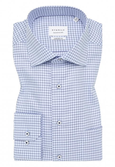 Camasa carouri, modern fit, pentru barbati, 100% bumbac, maneca lunga, model  4189/15 E19K Eterna [6]