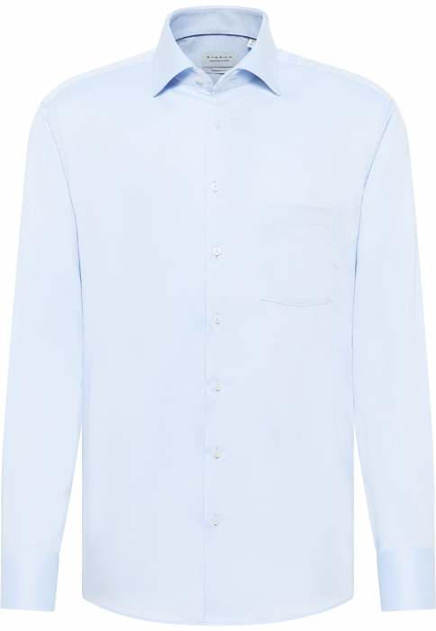 Camasa albastra, modern fit, pentru barbati, 100% bumbac, maneca lunga, model 4203/12 X19K Eterna [5]