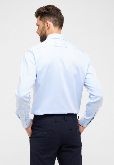 Camasa albastra, modern fit, pentru barbati, 100% bumbac, maneca lunga, model 4203/12 X19K Eterna [2]