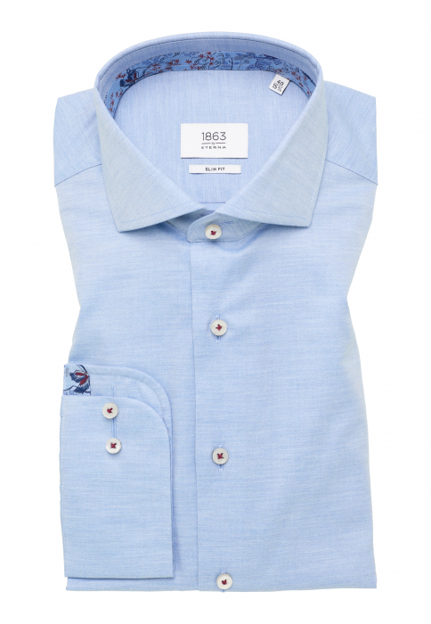 Camasa blue, slim fit, pentru barbati, 100% bumbac, maneca lunga, model  8182/13 F66V Eterna [6]