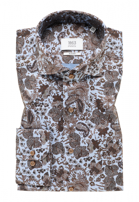 Camasa imprimeu, slim fit, pentru barbati, 100% bumbac, maneca lunga, model  8196/14 FS82 Eterna [6]