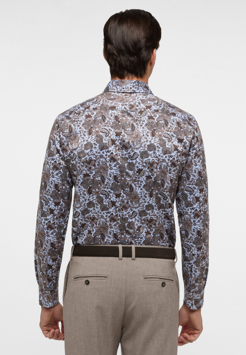 Camasa imprimeu, slim fit, pentru barbati, 100% bumbac, maneca lunga, model  8196/14 FS82 Eterna [2]