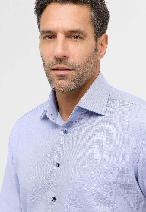 Camasa blue, modern fit, pentru barbati, 100% bumbac, maneca scurta, model 8202/16 C19K Eterna [2]