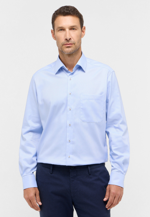 Camasa blue, comfort fit, pentru barbati, 100% bumbac, maneca lunga, model 8464 12 E181 Eterna