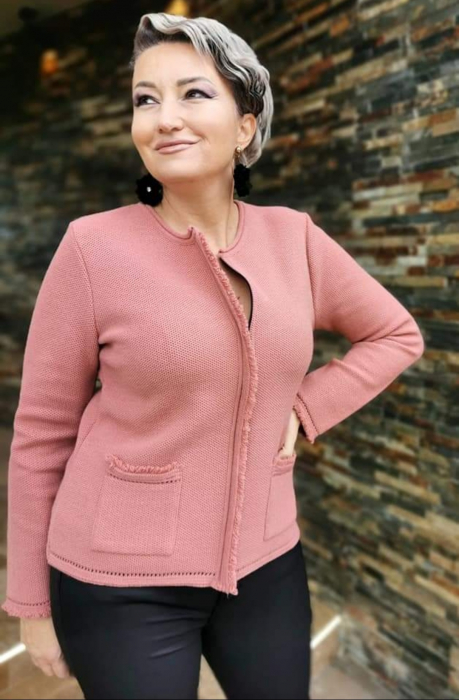 Cardigan 133 roz magnetic