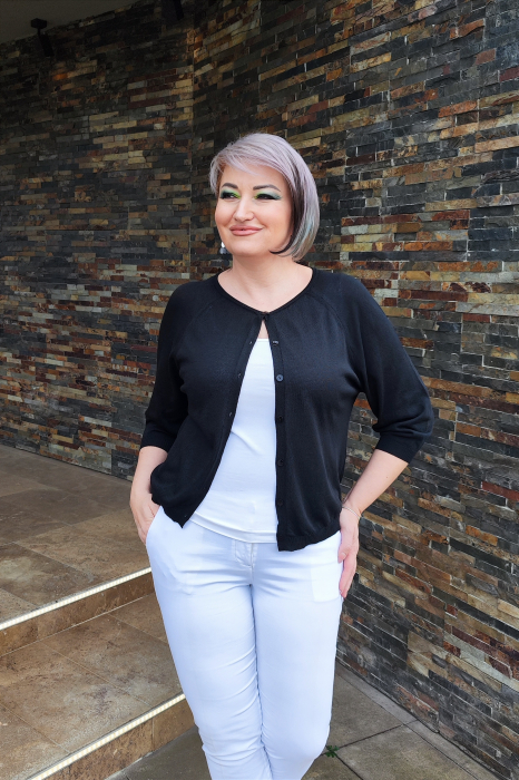 Cardigan 5746 negru Zada [6]