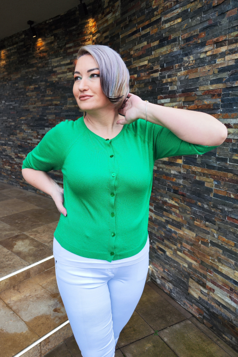 Cardigan 5746 verde Zada S [6]