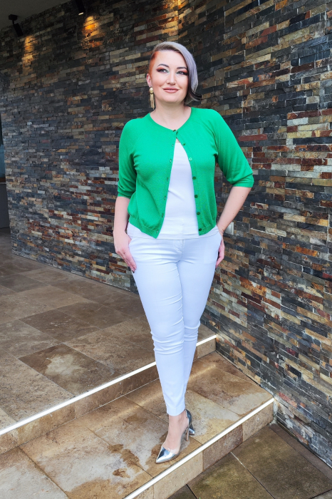 Cardigan 5746 verde Zada S [7]