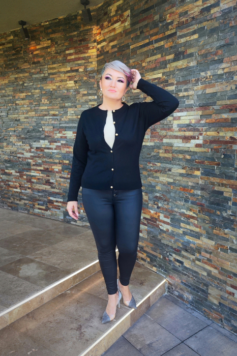 Cardigan JD61 negru Magnetic [2]