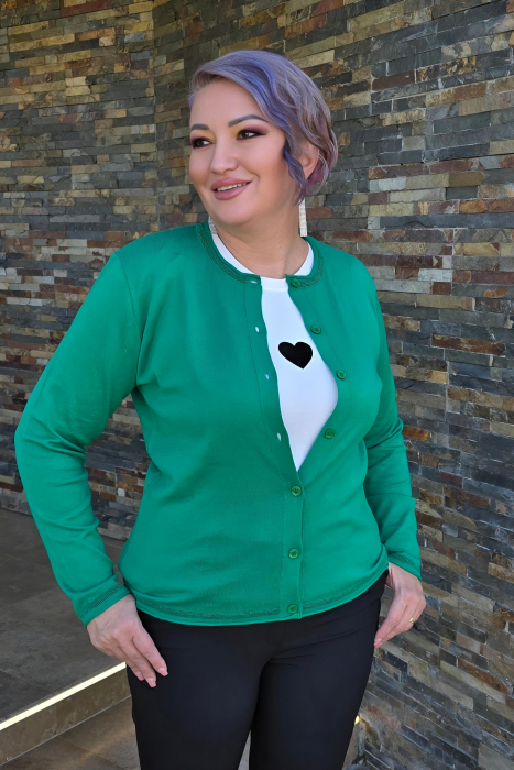 Cardigan JD62 verde Magnetic