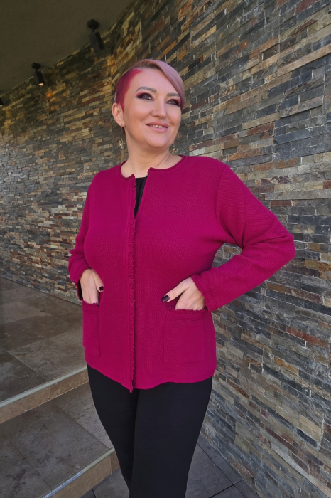Cardigan JT6 fuxia fermoar Magnetic [1]