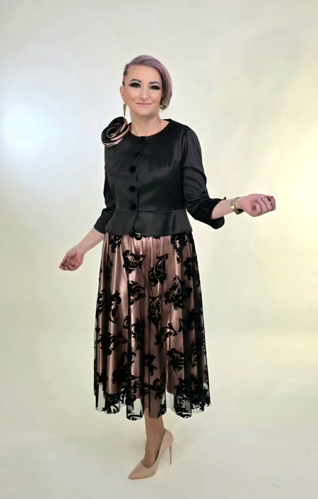 Compleu 834 negru dantela Fany Lux 46 [3]