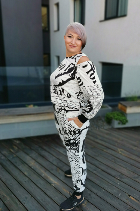 Compleu sport 327 alb/negru Effect [7]