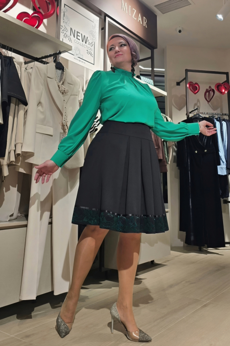 Fusta 804 pliuri verde Letty [3]