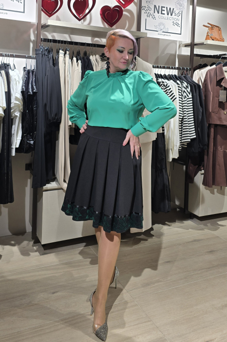 Fusta 804 pliuri verde Letty [5]