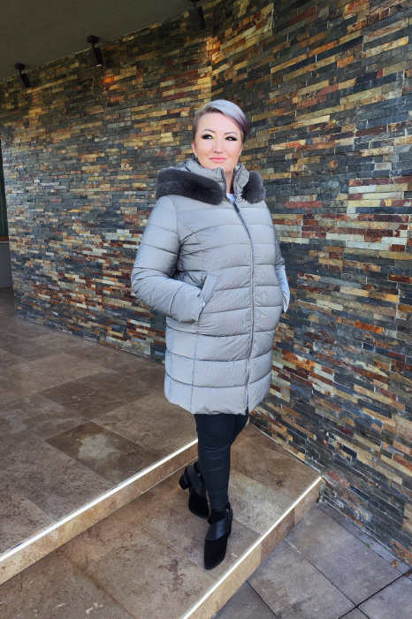 Geaca Beatrice bej Virginia Blu [4]