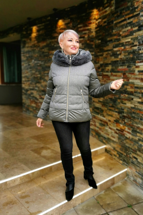 Geaca Eloisa gri Virginia Blu [5]