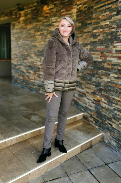 Geaca Ilaria kaki Virginia Blu [7]