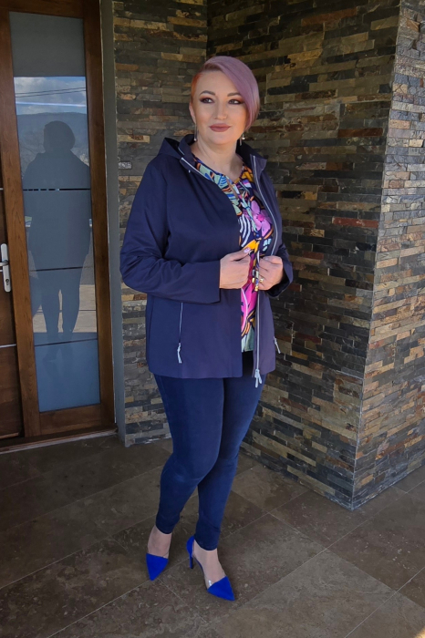 Geaca Vichy bleumarine Granchio [3]