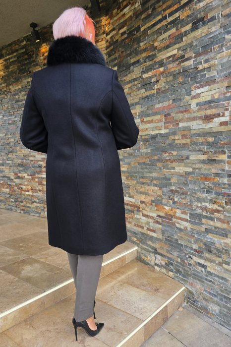 Palton 290 negru blana nat. Dony [5]