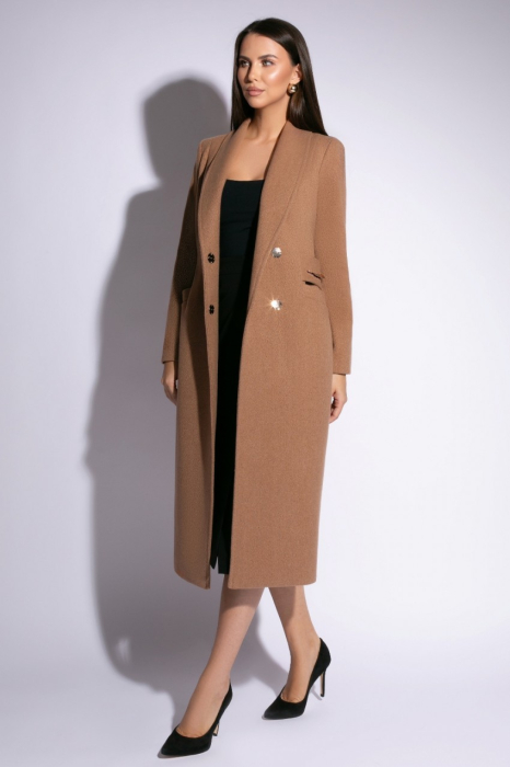 Palton 6007 camel Ginette [4]
